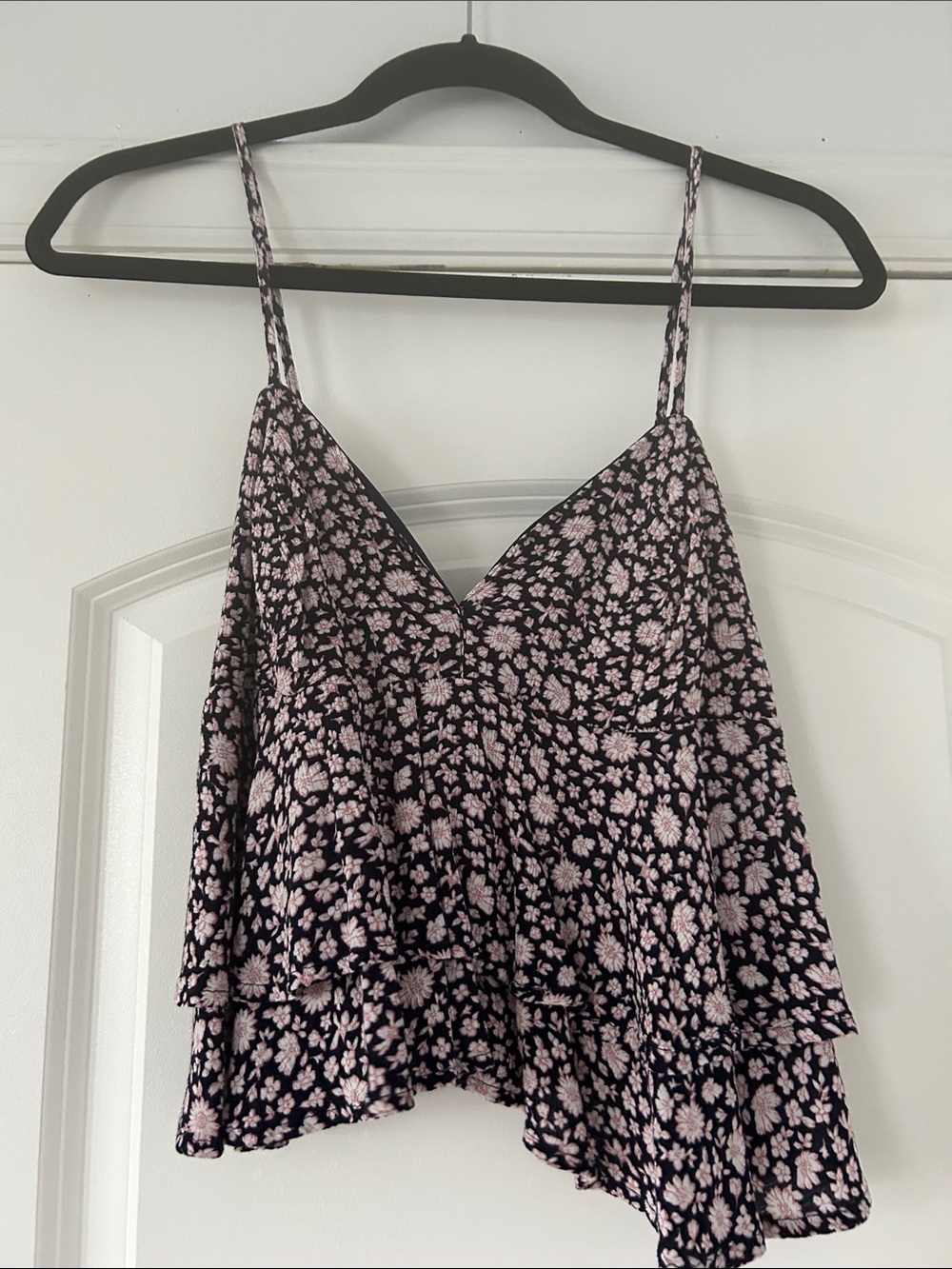 Floral V-Neck Tank Top -